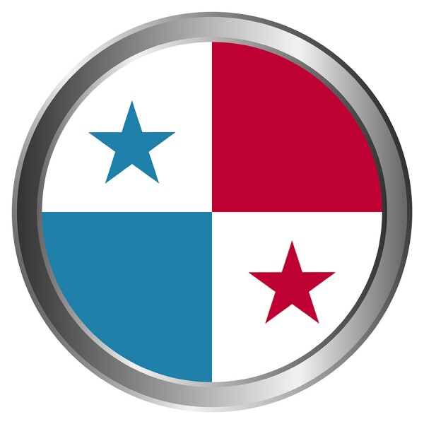 C017 Panama Flag Button